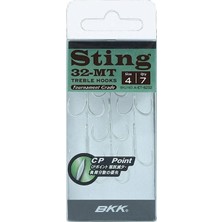 BKK Sting-32 MT Üçlü Olta kancası 4 no 7 Pcs