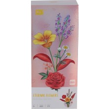 Senka LZ4603 Loz Ebedi̇ Çi̇çekler Kirmizi Gün Batimi 574 Parça Block Oyuncak