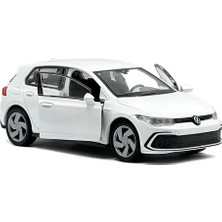 Welly  Welly 1:36 Ölçek Volkswagen Golf 8 Gti Çek Bırak Metal Araba Beyaz