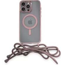 Senka Newface Iphone 14 Pro Kılıf Divo Lazer Askılı Magsafe Kapak - Pembe