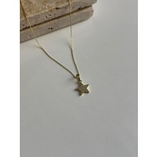 Luckyb Store 14K Altın Kaplama Yıldız Kolye