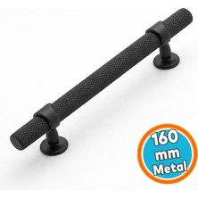 Nzb Siyah Metal Mutfak Dolabı Kulpları 160 mm Çekmece Kapak Kulpu Dayanıklı Tasarım