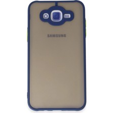 Senson Samsung Galaxy J7 Kılıf Montreal Silikon Kapak - Lacivert