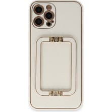 Senson Apple Iphone 12 Pro Kılıf Coco Elit Kapak - Beyaz