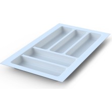Mutfak Çekmece Içi Beyaz Modüler Kaşıklık 29CM x 48CM (Yanlar ve Boydan 4cm Kesilebilir)