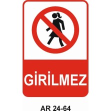 Outdoor One İŞ GÜVENLİĞİ UYARI LEVHASI 1 ADET PVC 21 X 29CM