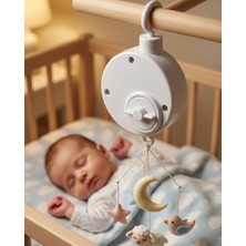 Lowell Home Pratik Bebek Uyutucu Müzikli Mekanik Müzik Kutusu Asılabilir Bebek Aksesuarı