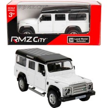 1:32 Rmz City Jeep Serisi Die Cast Çek Bırak Model Araba - Beyaz Land Rover Defender