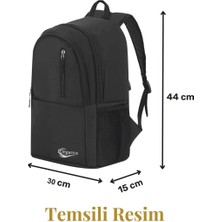 Elegance Unisex Geniş Hacimli Çok Gözlü Su Geçirmez Lise Ortaokul Ilkokul Okul Çantası Mor