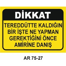 Outdoor One İŞ GÜVENLİĞİ UYARI LEVHASI 1 ADET PVC 21 X 29CM