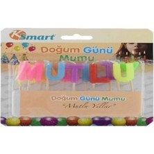 Ksmart Renkli Mutlu Yıllar Mumu