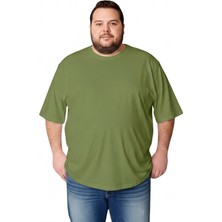 Sngl Erkek Büyük Beden Oversize Kısa Kollu T-Shirt 3xl 4xl 5xl 6xl 7xl 8xl 9xl