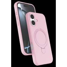 Pileli Store Pilelistore    iPhone 17 Regal Magsafe Standlı Kapak - Açık Pembe