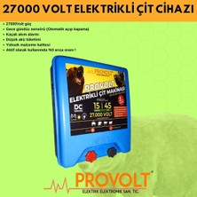 Provolt Elektrikli Çit Cihazı 27000 Volt Kaçak Akım Özellikli Sensörlü