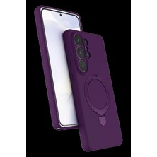 Pileli Store Pilelistore   Samsung Galaxy S26 Ultra Regal Magsafe Standlı Kapak - Derin Mor