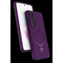 Pileli Store Pilelistore   Samsung Galaxy S26 Regal Magsafe Standlı Kapak - Derin Mor