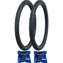 Anlas Irc 28 Jant 700X35 B-34 Bisiklet Dış Lastiği x 2 Adet + Plus Panda Iç Lastik Seti (Türk Malı)