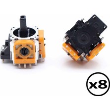 Pop Konsol PS4 Analog Motoru Tüm Playstation 4 Kollarına Uyumlu TURUNCU Seri Kaliteli PS4 Yedek Parça x8 ADET