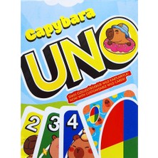 Uno Capybara Oyun Kartı Resimli Uno Oyun