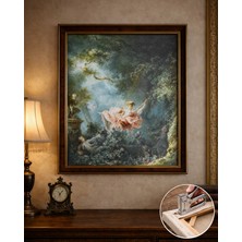 Jean Honore Fragonard (Salıncak 1767) Çerçeveli Klasik Vintage Duvar Tablo