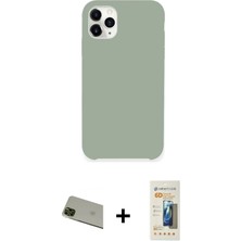 Masa Dostu Ieg™ iPhone 11 Pro Max Kılıf Zirve Modern Özel Seri - Siyah 6d Mat Seramik Hayalet Nano Ekran K