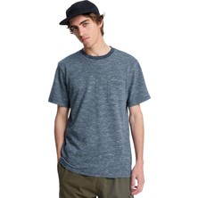 Quiksilver Lopaz Striped S Lacivert Erkek Tshirt