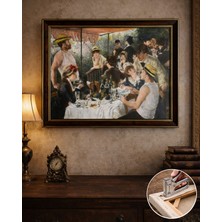 Renoir (Tekne Partisinde Öğle Yemeği 1881) Çerçeveli Klasik Vintage Duvar Tablo