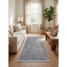 Rovigo Home Şönil,dokuma, Kaymaz Taban Iskandinav  Salon Halısı-Gri