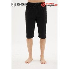 Kly 121 Premium Erkek Rahat Kesim Pamuklu Penye Mevsimlik Beli Bağcıklı Cepli Kapri