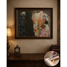 Gustav Klimt (Ölüm ve Yaşam 1910-1915) Çerçeveli Klasik Vintage Duvar Tablo