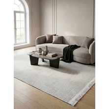 Rovigo Home Şönil, Premium,dokuma, Kaymaz Taban Iskandinav Salon Halısı-Beyaz