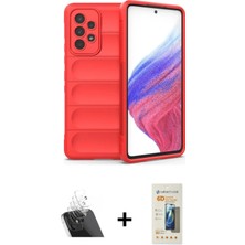 Masa Dostu Ieg™ Galaxy A73 5g Kılıf Atlas Koleksiyonu - Siyah 6d Mat Seramik Hayalet Nano Ekran Koruyucu +