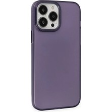 Masa Dostu Ieg™  iPhone 14 Pro Kılıf Modos Metal Kapak - Derin Mor