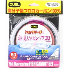 Yozuri Duel Cannot See %100 Fluorocarbon Misina Pınk 36KG-0.810MM-50MT