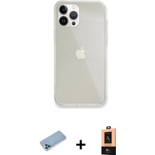Masa Dostu Ieg™ iPhone 13 Pro Max Kılıf Vadi Asil Prime - Şeffaf Maxco Cam Ekran Koruyucu + Mavi Shine Kam