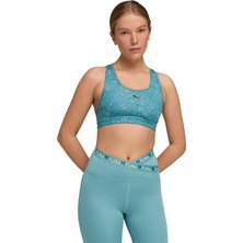 Puma 4keeps Bra - P Aop - Mid Mavi Kadın Bra