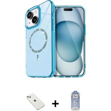 Masa Dostu Ieg™ iPhone 14 Kılıf Kıvılcım Form Prime - Siyah Joko Magic 5d Cam + Sierra Blue Diamond Kame