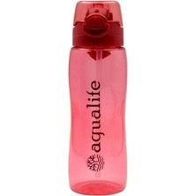 Fixpoint Fox Aqualife Kilitli Kapak Pipetli Matara Kırmızı 750 ml
