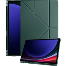 Bilfold  Galaxy Tab A11 Plus Kalemlikli Mars Tablet Kılıfı - Koyu Yeşil
