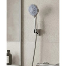 TeknoKapsül Çok Fonksiyonlu 4 Kademeli El Duşu Seti Spiral Hortumlu Banyo Duş Başlığı