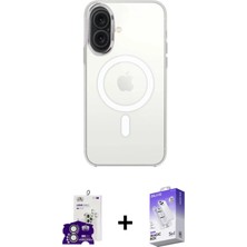 Masa Dostu Ieg™ iPhone 16 Kılıf Kutup Klasik Serisi - Siyah Bilvis 5in1 3D Magic Cam Ekran Koruyucu + Güm�