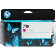  hp 738 magenta kırmızı 300ml plotter kartuşu 676m7a