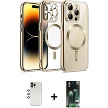 Masa Dostu Ieg™ iPhone 13 Pro Max Kılıf Nova Işık Özel Seri - Şeffaf 360 Full Body Arka Koruyucu + Gök