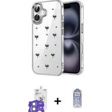 Masa Dostu Ieg™ iPhone 17 Kılıf Yörünge Form - Siyah Joko Magic 5d Cam + Gümüş Bilvis Titan Kamera Len