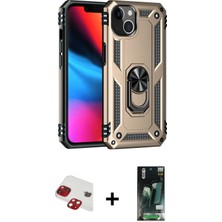 Masa Dostu Ieg™ iPhone 13 Kılıf Ahenk Klasik Koleksiyonu - Şeffaf 360 Full Body Arka Koruyucu + Kırmızı