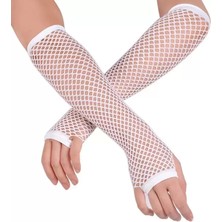 Vera Vtc Uzun File Örgü Eldiven Beyaz Renk 965874