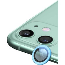 İlkyaz Fashion Apple Iphone 12 Raze Metal Kamera Lens - Mavi