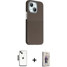 Masa Dostu Ieg™ iPhone 14 Kılıf Kozmos Klasik Prime - Siyah Bilvis 3D Cam Ekran Koruyucu + Siyah Shine Kame