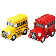 TeknoKapsül Kumbara Araba Dekoratif Biblo Kumbara Renkli 17.5X6.5X11.5CM Reçine