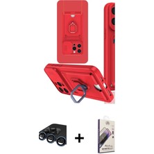 Masa Dostu Ieg™ iPhone 15 Pro Kılıf Vadi Form Prime - Siyah Bilvis 3D Mat Cam Ekran Koruyucu + Lacivert Raz